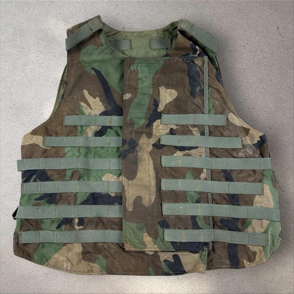 Interceptor Base Vest Size L‎ Without Soft Panels BDU Woodland Camo Point Blank